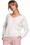 Sweter Damski Model MOE510 Ecru - Moe