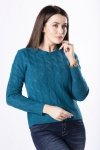 Sweter Damski Model Ramona M83049 Petrol Blue - Vittoria Ventini