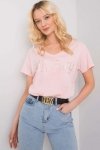 T-shirt Damski Model FA-TS-7198.27P Light Pink - Fancy