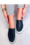 Trampki damskie slip-on DIAZ BLACK - Inello