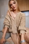 Sweter Damski Model 02815 Beige - Fasardi