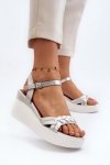 Sandały Model Esinna PS19 Silver - Step in style