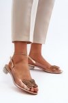Sandały Model DA MR38-388 Pink Gold - Step in style