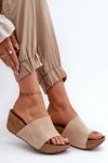 Sandał Klapki Model Zazoo 40311 Beige - Step in style