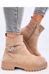 Botki sztyblety ORTIZ BEIGE - Inello