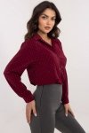 Koszula Damska Model DHJ-KS-19760.49P Bordo - Italy Moda