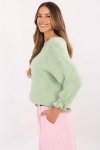 Sweter Damski Model MI-SW-2912.10X Pistacja - Italy Moda