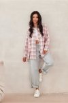 Koszula Damska Model Daisy BLU0202-A31 Pink - Roco Fashion