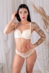 Biustonosz push up Biustonosz Push-up Model Rosa BL156SA Łosoś - Barbara Lingerie