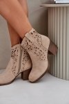 Botki Model Nurissa ASA250-5 Beige - Step in style