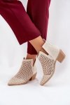 Botki Model Tulifedi 7639A Light Beige - Step in style