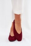 Baleriny Model Osallin  QQ-202 Bordo - Step in style