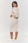 Sukienka Komplet Model A10 Light Beige - Makadamia