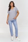 Kamizelka Model S157 Grey Melange - Makadamia