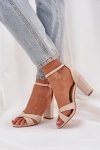 Sandały Model Lanaria M525 Beige - Step in style