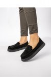 Damskie Mokasyny ? Czarny, Zamszowe Martina BLACK - Inello