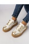 Damskie Sneakersy ? Złote AURORA GOLD - Inello
