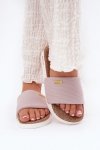 Sandał Klapki Model Big Star RR274A105 Light Pink - Step in style