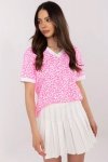 Bluzka Model MI-BZ-M6312.22 Fluo Pink - Italy Moda