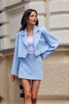 Marynarka Model Medellin BLE ZAK0023 Błękit - Roco Fashion