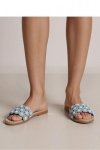 Sandał Klapki Model Kwiatowe Misty GQ8-057 Blue - Inello