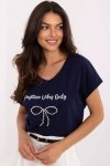 Tshirt Damski Model CLM-TS-1727.90 Navy - Factory Price
