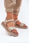 Sandały Model Zazoo 40443 Beige - Step in style
