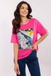 Tshirt Damski Model MI-TS-M3221-1.20P Dark Pink - Italy Moda