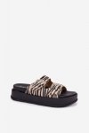 Sandał Klapki Model Nilatha LS-159 Zebra - Step in style