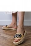 Sandał Klapki Model Luas GQ8-038 Beige/Black - PRIMO