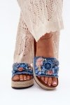 Sandał Klapki Model Chellia 5216 Blue - Step in style
