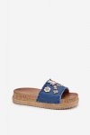 Sandał Klapki Model Rigasta M536 Navy - Step in style