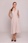 Sukienka Model S409 Beige - Stylove