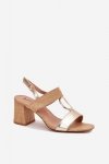 Sandały Model Afleeria M517 Gold - Step in style