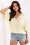 Bluzka Model TW-BZ-BI-3228.75 Light Yellow - Och Bella
