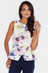 Bluzka Model 382 Ecru/Flowers - Figl