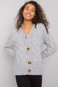 Sweter Damski  Model LC-SW-A1.28X Grey - Rue Paris