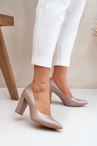 Czółenka Model Lewski Shoes 2453 Beige - Step in style