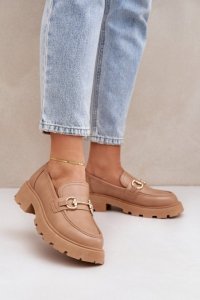 Mokasyny Model Ferietta VG280 Beige - Step in style