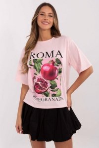 T-shirt Damski Model MI-TS-M745.33 Light Pink - Italy Moda