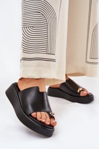 Sandał Klapki Model Saqesse MANO777 Black - Step in style