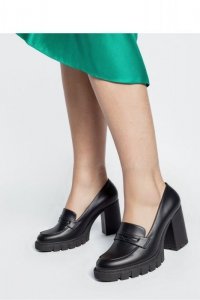 Damskie Czółenka MILENA BLACK PU ? Eleganckie Buty na Obcasie - Inello