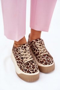 Buty Sportowe Model Tirvanis PL358 Brown Panterka - Step in style