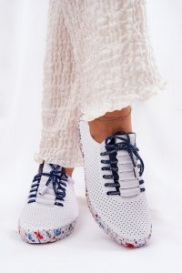 Półbuty Model Artiker 52C1713 White/Navy - Step in style