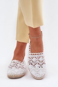 Espadryle Model Adelira WD251 White - Step in style