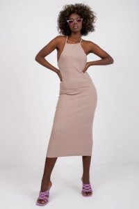 Sukienka Model RV-SK-7562.20X Dark Beige - Rue Paris