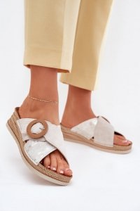 Sandał Klapki Model Inblu RV000012 Light Beige - Step in style