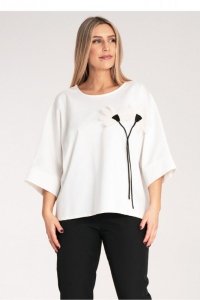 Bluzka Model M1118 White - Figl