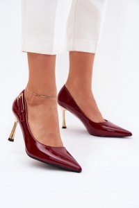 Szpilki Model Mivira LE137P Bordo - Step in style