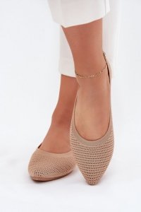 Baleriny Model Sarina ZA43P Dark Beige - Step in style